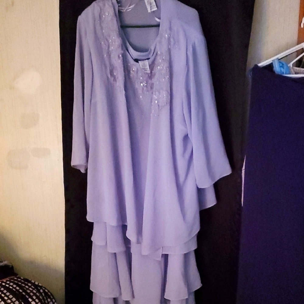 Lavender Dress with Jacket by R&M Richards